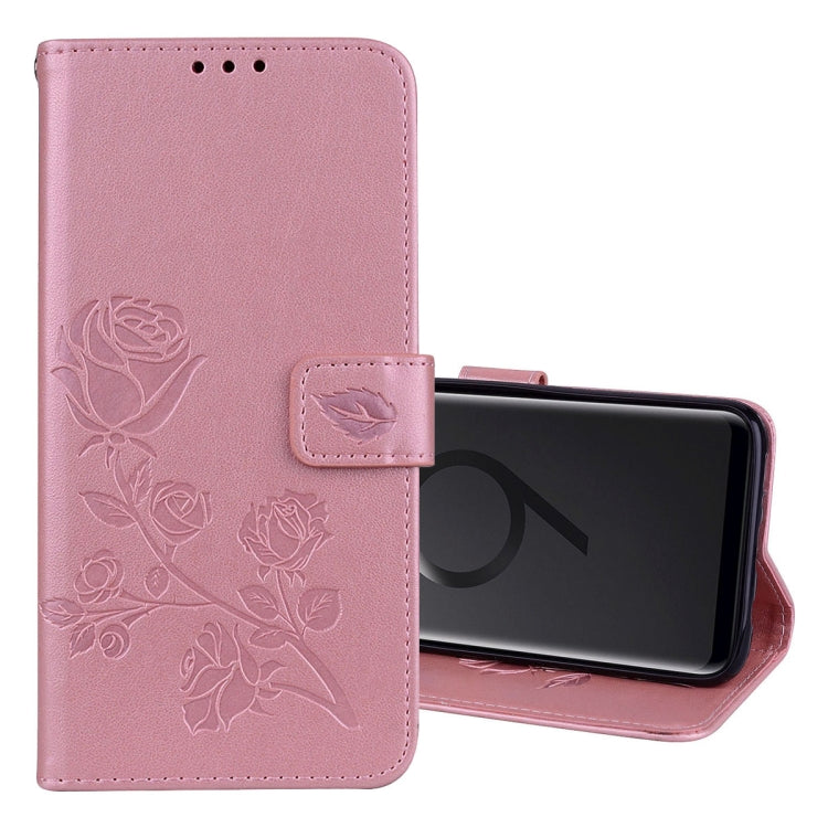 Rose Embossed Horizontal Flip Environmental PU Leather Case with Holder & Card Slots & Wallet for Galaxy S9+, For Samsung Galaxy S9+