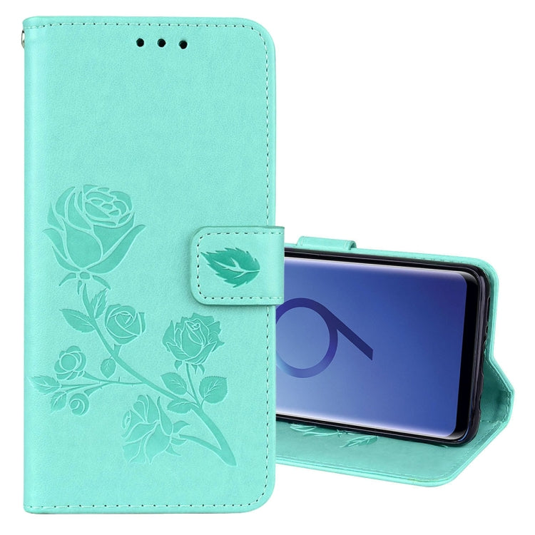 For Galaxy S9 Rose Embossed Horizontal Flip Environmental PU Leather Case with Holder & Card Slots & Wallet, For Galaxy S9, For Samsung Galaxy S9