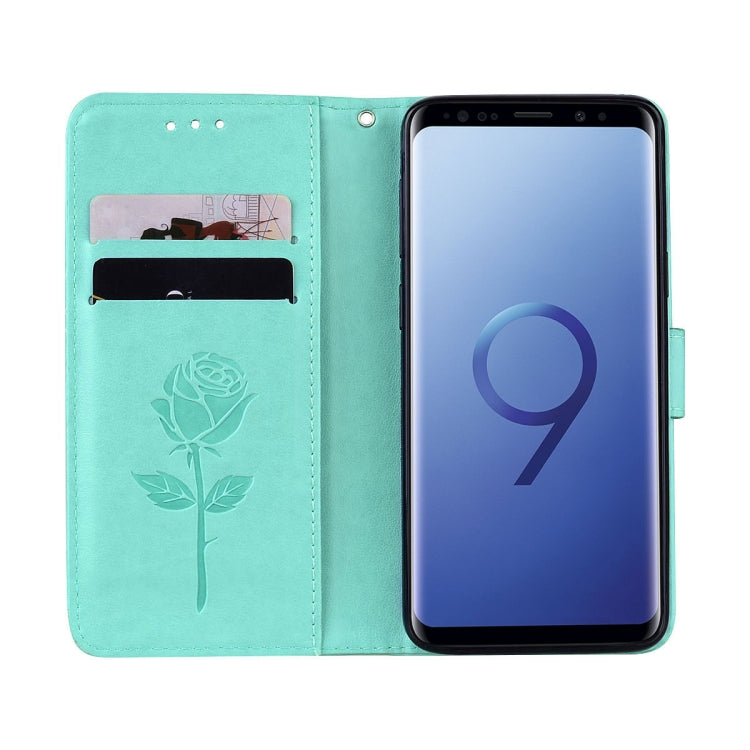 For Galaxy S9 Rose Embossed Horizontal Flip Environmental PU Leather Case with Holder &amp; Card Slots &amp; Wallet, For Galaxy S9, For Samsung Galaxy S9