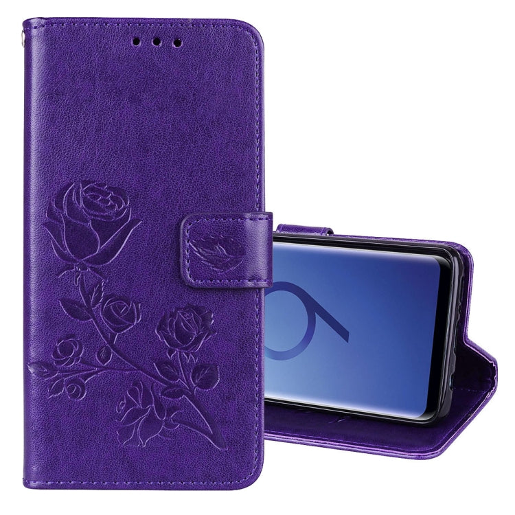 For Galaxy S9 Rose Embossed Horizontal Flip Environmental PU Leather Case with Holder & Card Slots & Wallet, For Galaxy S9, For Samsung Galaxy S9