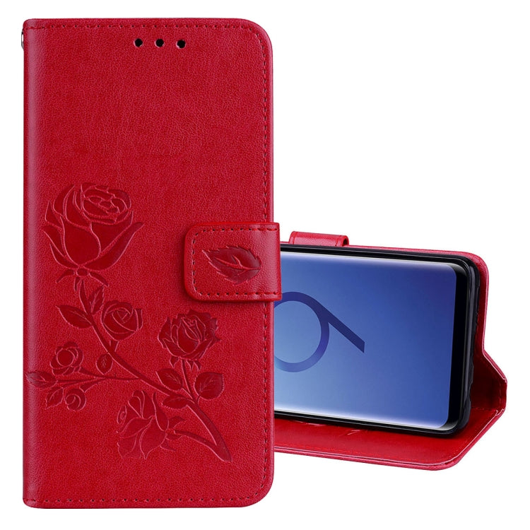 For Galaxy S9 Rose Embossed Horizontal Flip Environmental PU Leather Case with Holder &amp; Card Slots &amp; Wallet, For Galaxy S9, For Samsung Galaxy S9