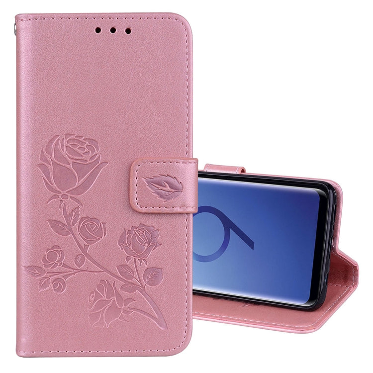 For Galaxy S9 Rose Embossed Horizontal Flip Environmental PU Leather Case with Holder &amp; Card Slots &amp; Wallet, For Galaxy S9, For Samsung Galaxy S9