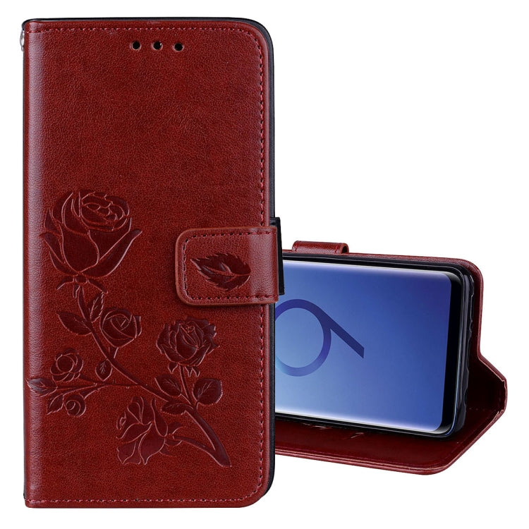 For Galaxy S9 Rose Embossed Horizontal Flip Environmental PU Leather Case with Holder & Card Slots & Wallet, For Samsung Galaxy S9