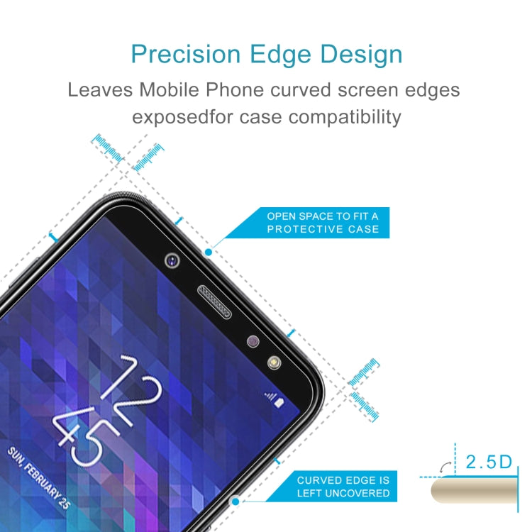 100 PCS 0.26mm 9H 2.5D Tempered Glass Film for Galaxy A6 (2018), Galaxy A6 (2018)(100pcs)