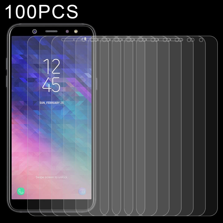 100 PCS 0.26mm 9H 2.5D Tempered Glass Film for Galaxy A6 (2018), Galaxy A6 (2018)(100pcs)