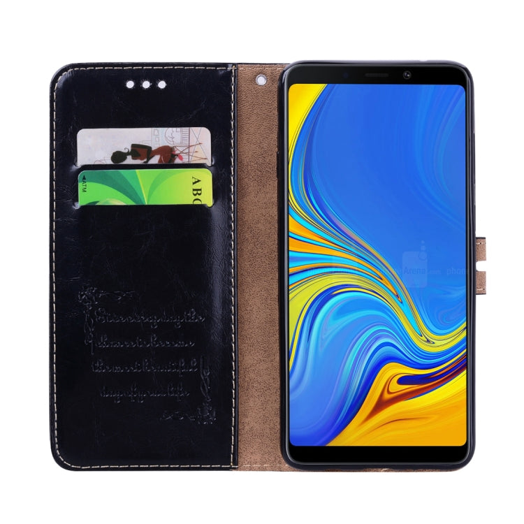 Business Style Oil Wax Texture Horizontal Flip Leather Case for Samsung Galaxy A9 (2018) / A9s, with Holder &amp; Card Slots &amp; Wallet c, For Galaxy A9 (2018) / A9s