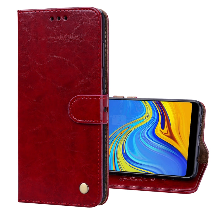 Business Style Oil Wax Texture Horizontal Flip Leather Case for Samsung Galaxy A9 (2018) / A9s, with Holder &amp; Card Slots &amp; Wallet c, For Galaxy A9 (2018) / A9s