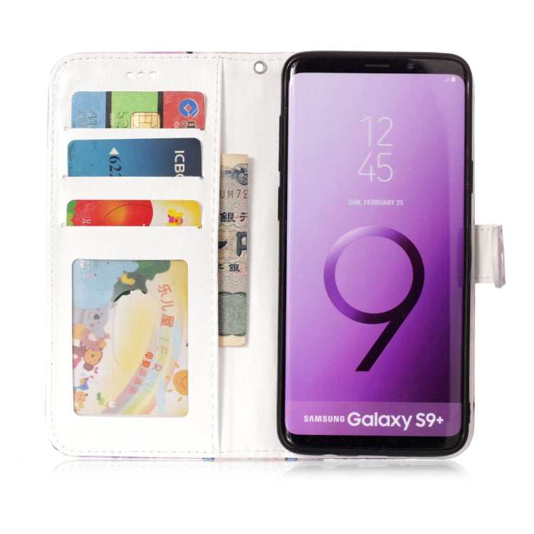 For Galaxy S9+ Gloss Oil Embossed Wolf Pattern Horizontal Flip Leather Case with Holder & Card Slots & Wallet, For Galaxy S9+