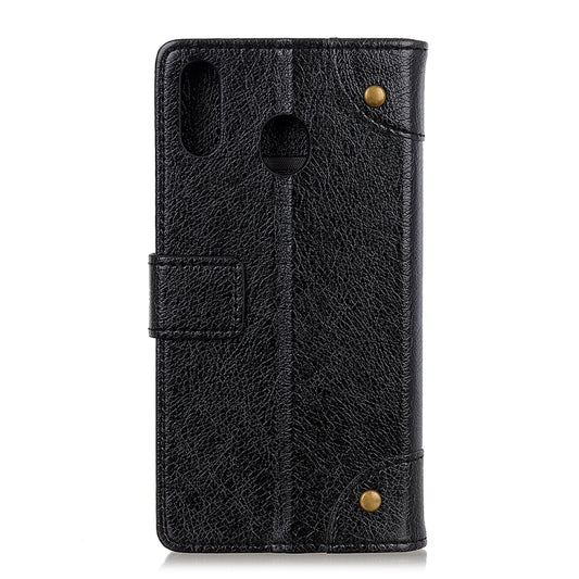 Copper Buckle Nappa Texture Horizontal Flip Leather Case for Galaxy A40, with Holder & Card Slots & Wallet, For Galaxy A40