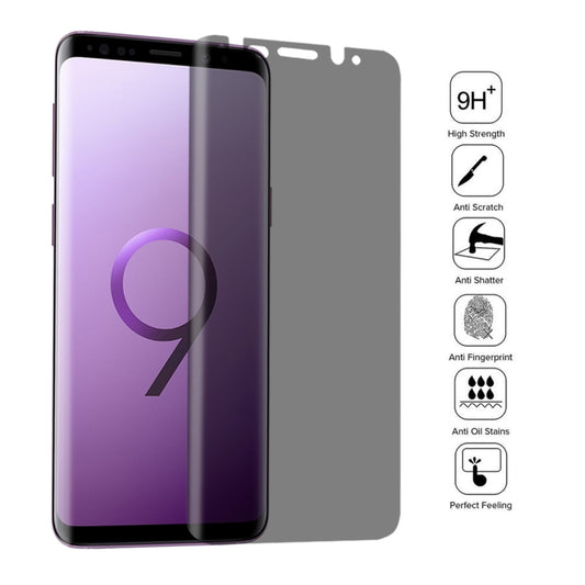 Privacy Anti-glare 0.26mm 9H 3D Tempered Glass Film for Galaxy S9+, For Samsung GalaxyS9+