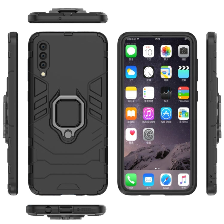 Shockproof PC + TPU Protective Case for Galaxy A50, with Magnetic Ring Holder, For Galaxy A50