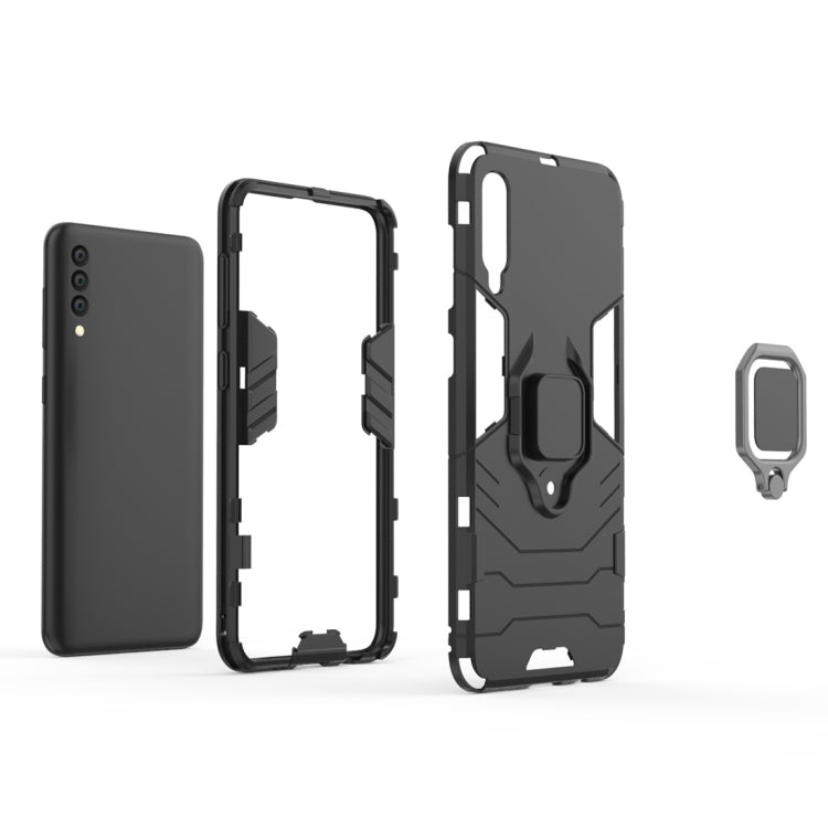 Shockproof PC + TPU Protective Case for Galaxy A50, with Magnetic Ring Holder, For Galaxy A50