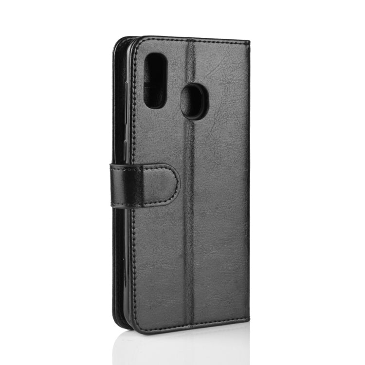 R64 Texture Single Fold Horizontal Flip Leather Case for Galaxy A20e, with Holder &amp; Card Slots &amp; Wallet, For Galaxy A20e