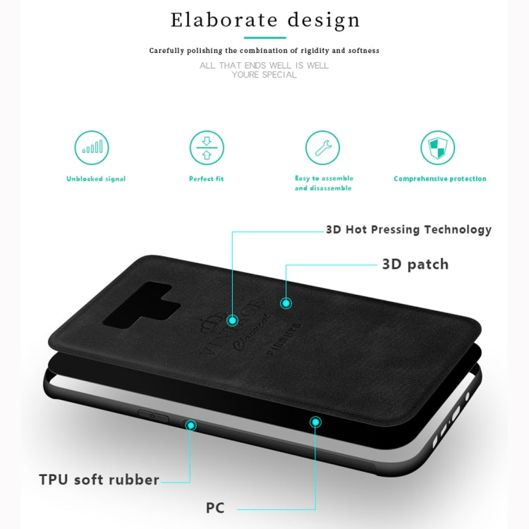 PINWUYO Shockproof Waterproof Full Coverage PC + TPU + Skin Protective Case for Galaxy Note 9, For Galaxy Note 9