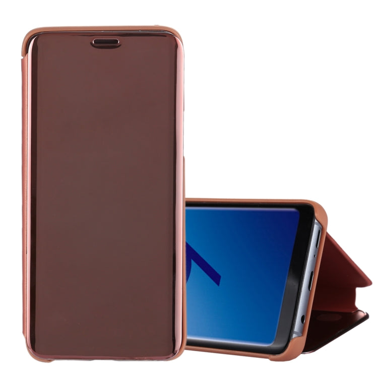 For Galaxy S9+ Electroplating Mirror Horizontal Flip Leather Case with Holder, For Galaxy S9+