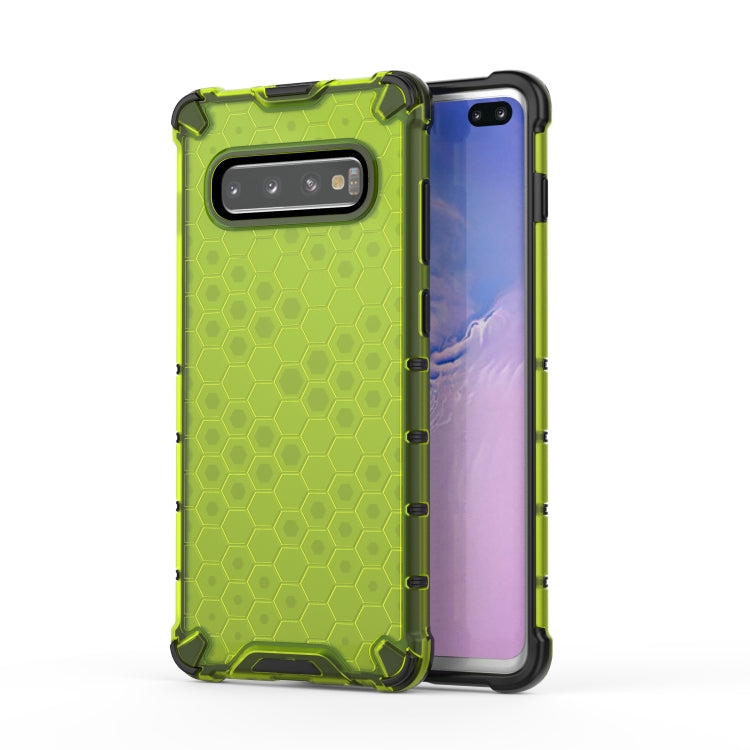 Honeycomb Shockproof PC + TPU Case for Galaxy S10+, For Galaxy S10+