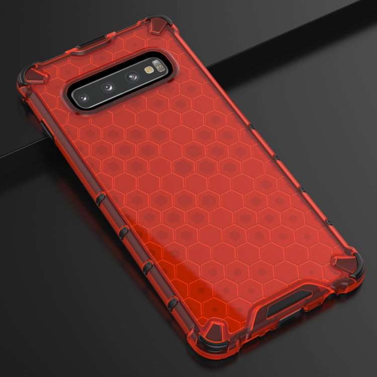 Honeycomb Shockproof PC + TPU Case for Galaxy S10+, For Galaxy S10+