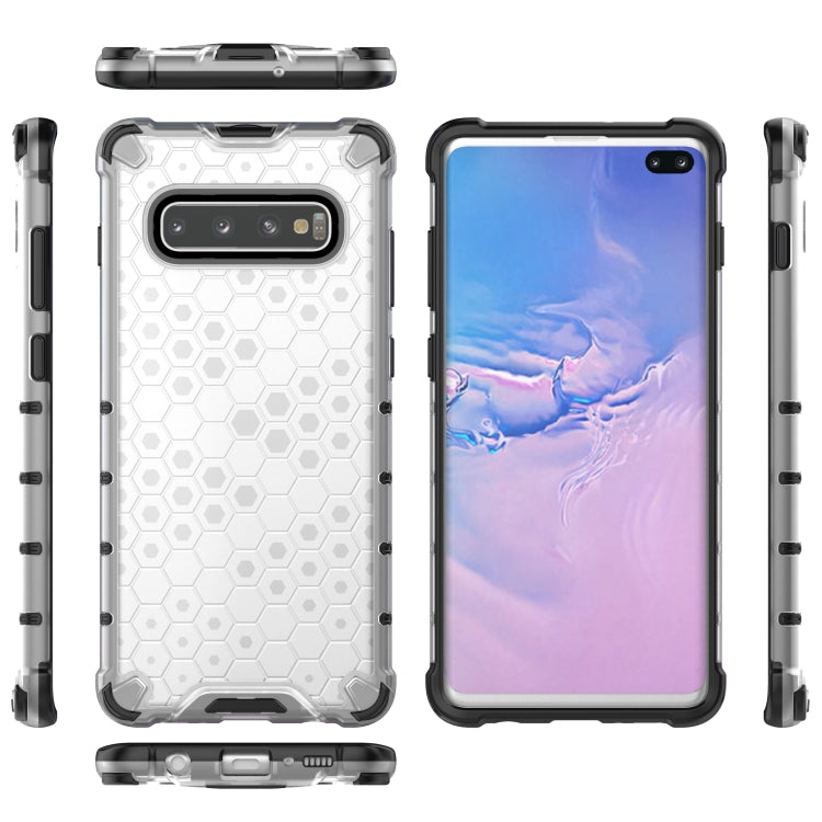 Honeycomb Shockproof PC + TPU Case for Galaxy S10+, For Galaxy S10+