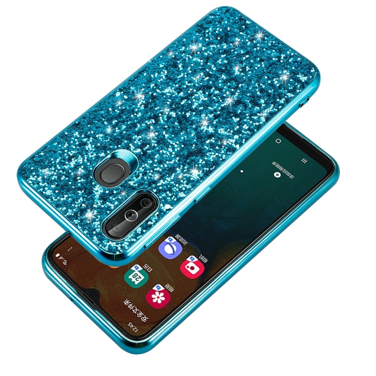 Glittery Powder Shockproof TPU Case for Galaxy A40, For Galaxy A40