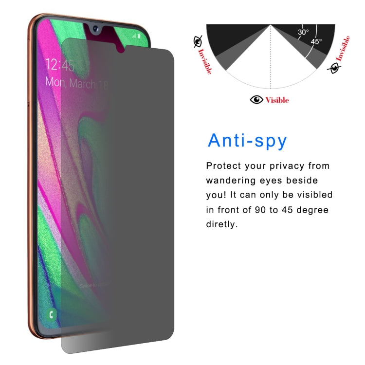 ENKAY Hat-Prince 0.26mm 9H 2.5D Privacy Anti-glare Tempered Glass Film for Samsung Galaxy A40, Galaxy A40