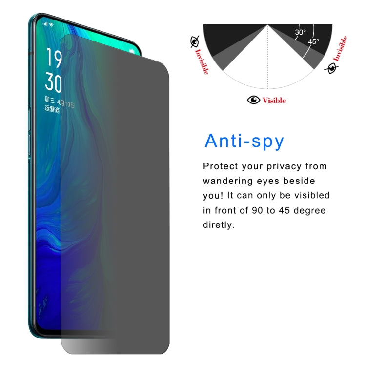 ENKAY Hat-Prince 0.26mm 9H 2.5D Privacy Anti-glare Tempered Glass Film for OPPO Reno 10x zoom 6.6", OPPO Reno 6.6 inch