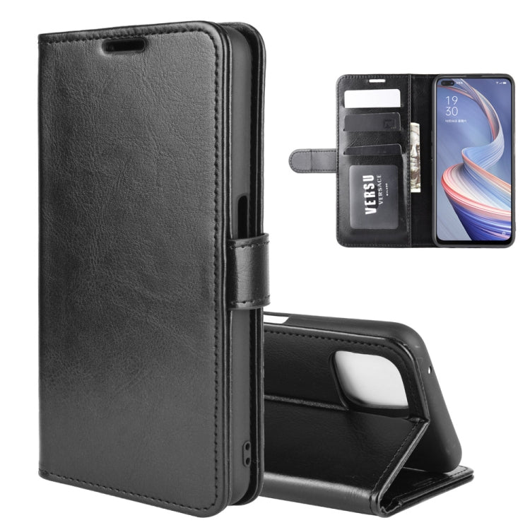 For Oppo A92s R64 Texture Single Horizontal Flip Protective Case with Holder & Card Slots & Wallet& Photo Frame, For OPPO A92s