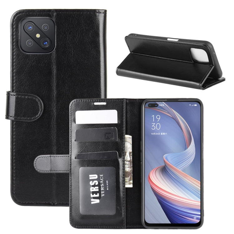 For Oppo A92s R64 Texture Single Horizontal Flip Protective Case with Holder & Card Slots & Wallet& Photo Frame, For OPPO A92s