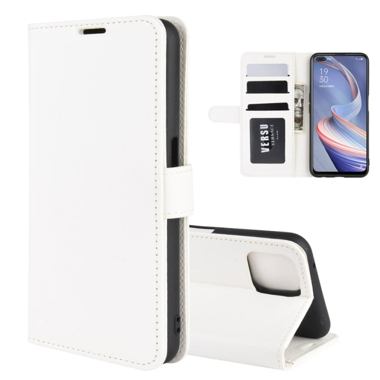 For Oppo A92s R64 Texture Single Horizontal Flip Protective Case with Holder & Card Slots & Wallet& Photo Frame, For OPPO A92s