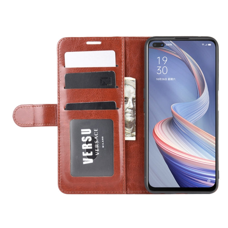 For Oppo A92s R64 Texture Single Horizontal Flip Protective Case with Holder &amp; Card Slots &amp; Wallet&amp; Photo Frame, For OPPO A92s