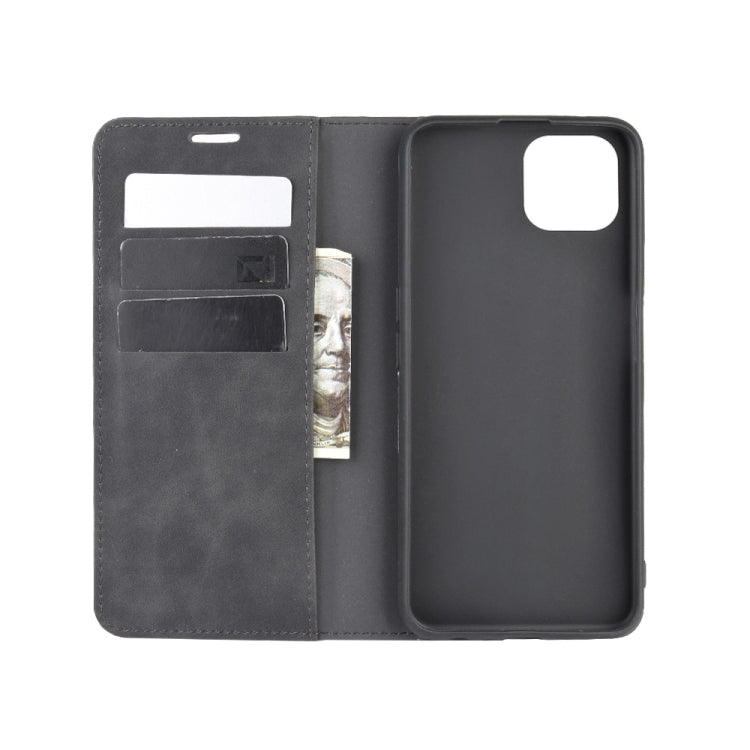 For Oppo A92s Retro-skin Business Magnetic Suction Leather Case with Holder &amp; Card Slots &amp; Wallet, For OPPO A92s