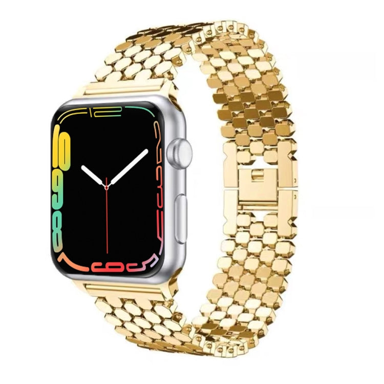 For Apple Watch Series 5 & 4 44mm / 3 & 2 & 1 42mm Honeycomb Stainless Steel Watchband Strap, For Apple Watch Series 5 & 4 44mm