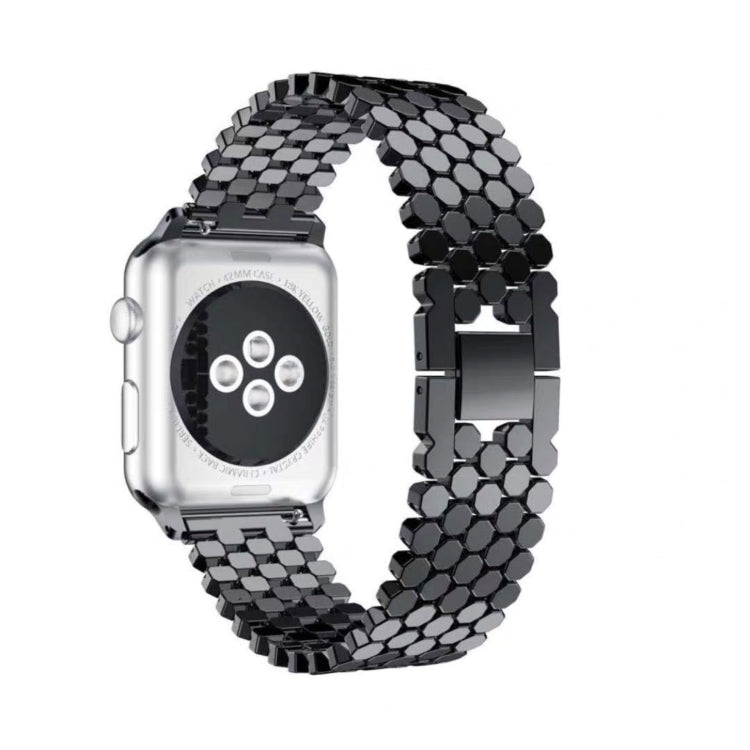 For Apple Watch Series 5 & 4 40mm / 3 & 2 & 1 38mm Honeycomb Stainless Steel Strap, For Apple Watch Series 5 & 4 40mm