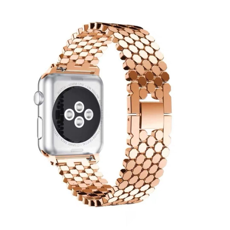 For Apple Watch Series 5 &amp; 4 40mm / 3 &amp; 2 &amp; 1 38mm Honeycomb Stainless Steel Strap, For Apple Watch Series 5 &amp; 4 40mm