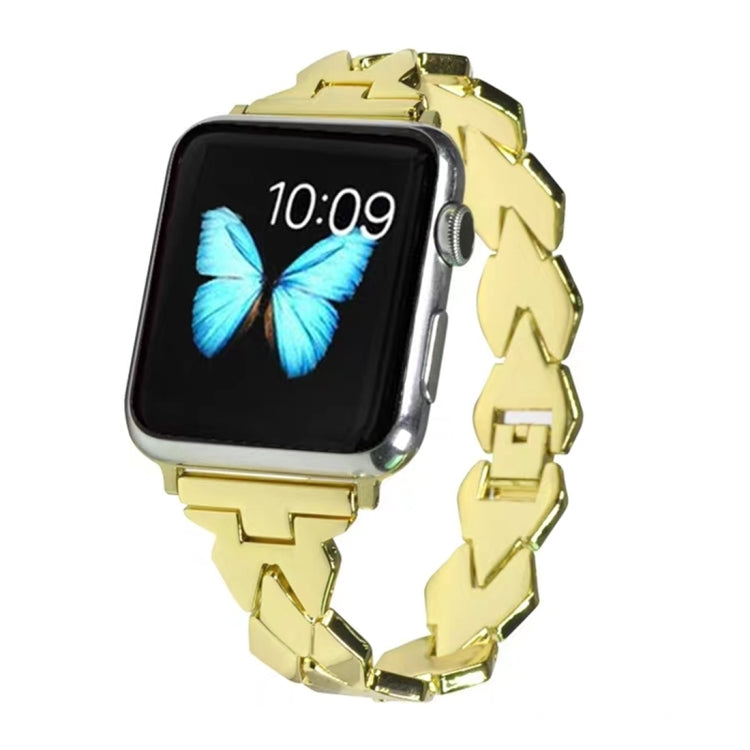 Apple Watch Series 5 &amp; 4 40mm / 3 &amp; 2 &amp; 1 38mm Diamond Stainless Steel Band, For Apple Watch Series 5 &amp; 4 40mm