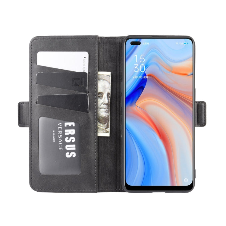 For OPPO Reno 4 5G Dual-side Magnetic Buckle Horizontal Flip Leather Case with Holder & Card Slots & Wallet, For OPPO Reno 4 5G, For OPPO Reno4 5G