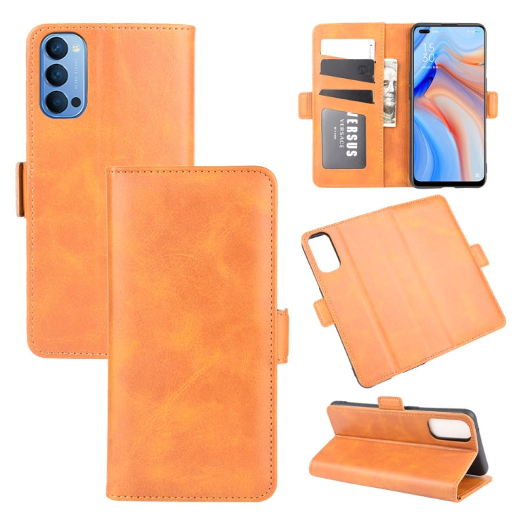 For OPPO Reno 4 5G Dual-side Magnetic Buckle Horizontal Flip Leather Case with Holder & Card Slots & Wallet, For OPPO Reno 4 5G, For OPPO Reno4 5G