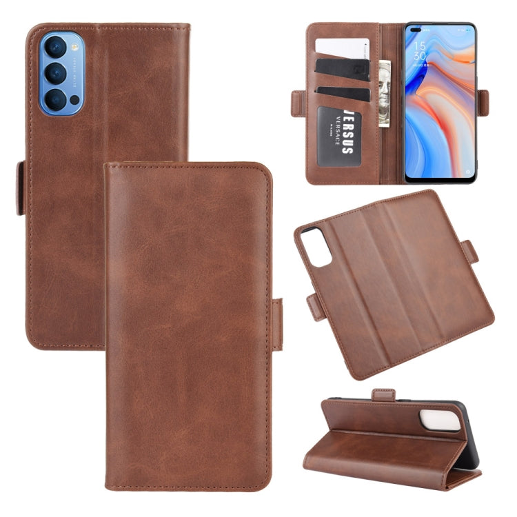 For OPPO Reno 4 5G Dual-side Magnetic Buckle Horizontal Flip Leather Case with Holder & Card Slots & Wallet, For OPPO Reno 4 5G, For OPPO Reno4 5G