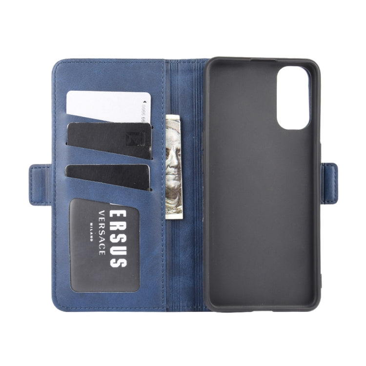 For OPPO Reno 4 5G Dual-side Magnetic Buckle Horizontal Flip Leather Case with Holder & Card Slots & Wallet, For OPPO Reno 4 5G