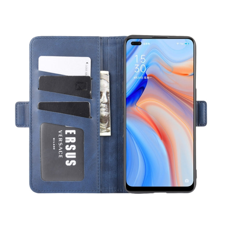 For OPPO Reno 4 5G Dual-side Magnetic Buckle Horizontal Flip Leather Case with Holder & Card Slots & Wallet, For OPPO Reno 4 5G