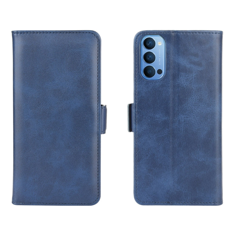 For OPPO Reno 4 5G Dual-side Magnetic Buckle Horizontal Flip Leather Case with Holder & Card Slots & Wallet, For OPPO Reno 4 5G