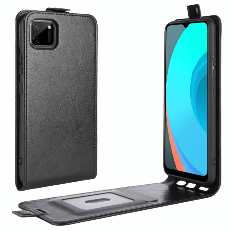 For Realme C11 R64 Texture Single Vertical Flip Leather Protective Case with Card Slots & Photo Frame, For OPPO Realme C11