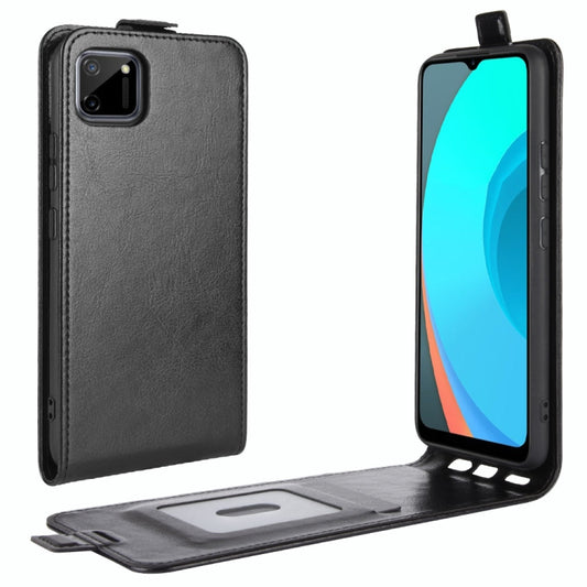 For Realme C11 R64 Texture Single Vertical Flip Leather Protective Case with Card Slots &amp; Photo Frame, For OPPO Realme C11