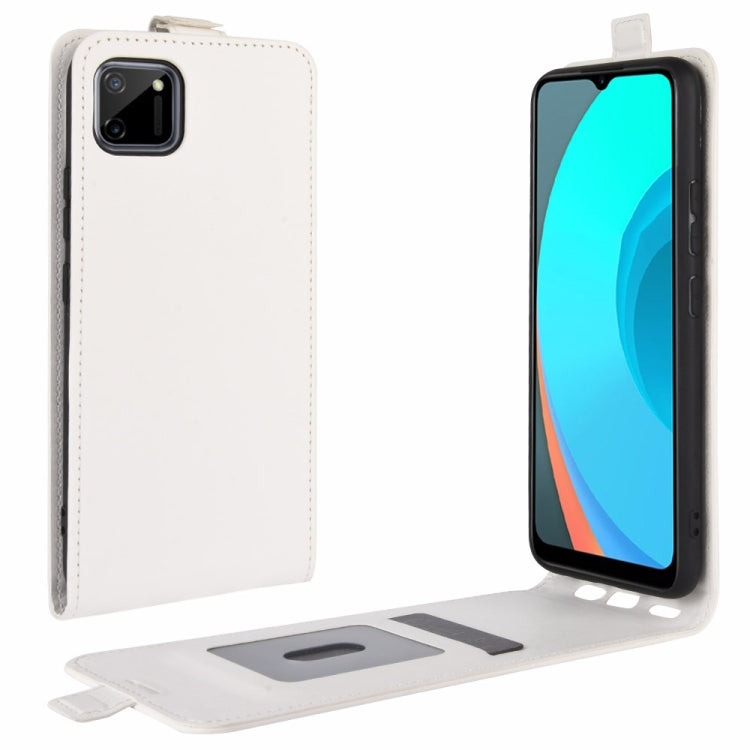 For Realme C11 R64 Texture Single Vertical Flip Leather Protective Case with Card Slots & Photo Frame, For OPPO Realme C11