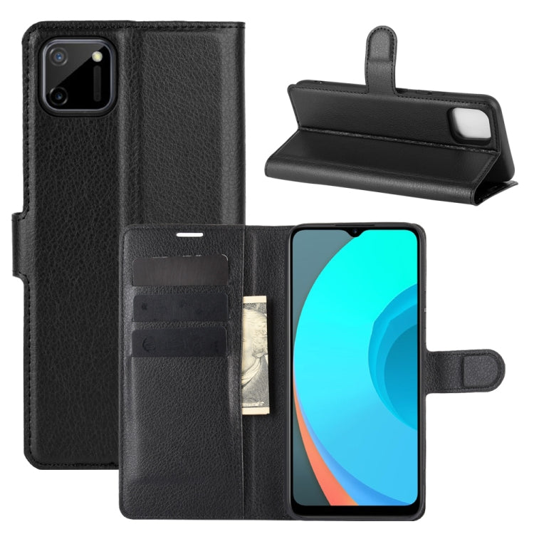 For OPPO Realme C11 Litchi Texture Horizontal Flip Protective Case with Holder & Card Slots & Wallet, For OPPO Realme C11