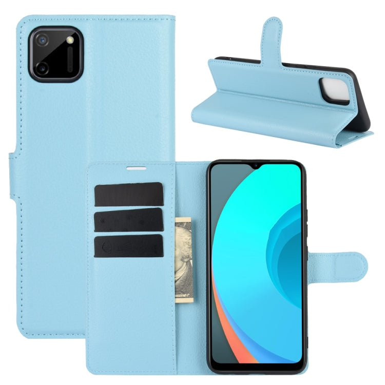 For OPPO Realme C11 Litchi Texture Horizontal Flip Protective Case with Holder & Card Slots & Wallet, For OPPO Realme C11