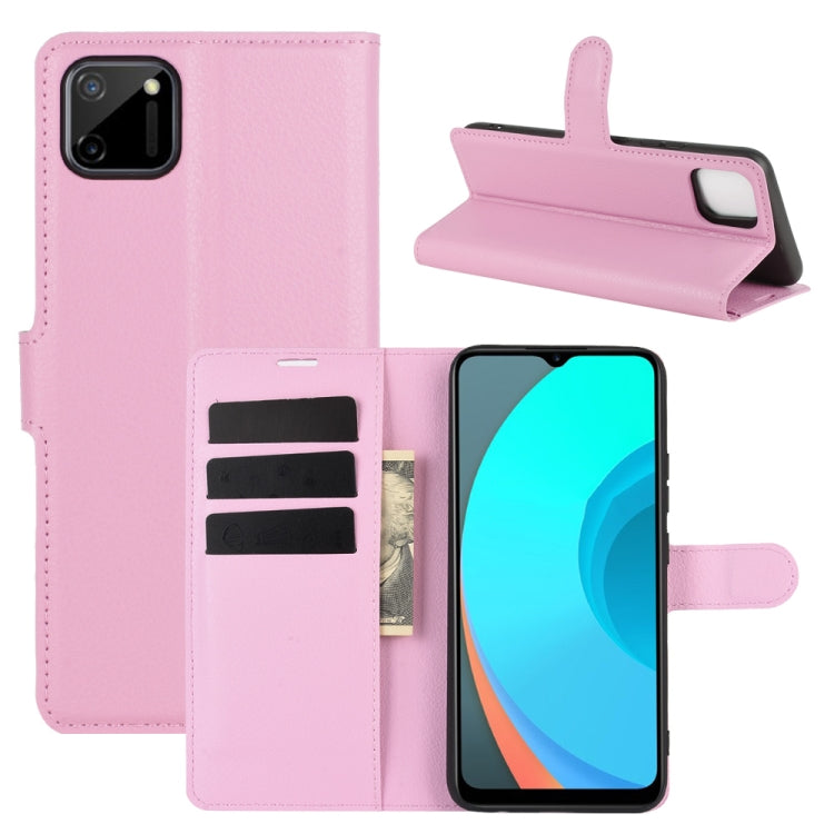 For OPPO Realme C11 Litchi Texture Horizontal Flip Protective Case with Holder & Card Slots & Wallet, For OPPO Realme C11