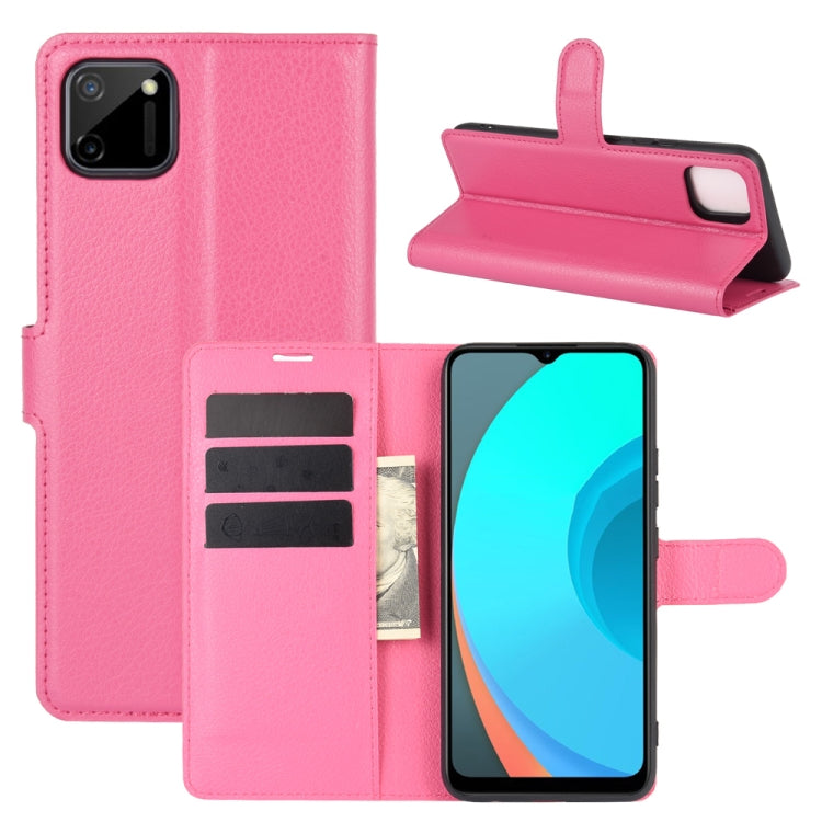 For OPPO Realme C11 Litchi Texture Horizontal Flip Protective Case with Holder & Card Slots & Wallet, For OPPO Realme C11