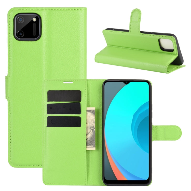 For OPPO Realme C11 Litchi Texture Horizontal Flip Protective Case with Holder & Card Slots & Wallet, For OPPO Realme C11