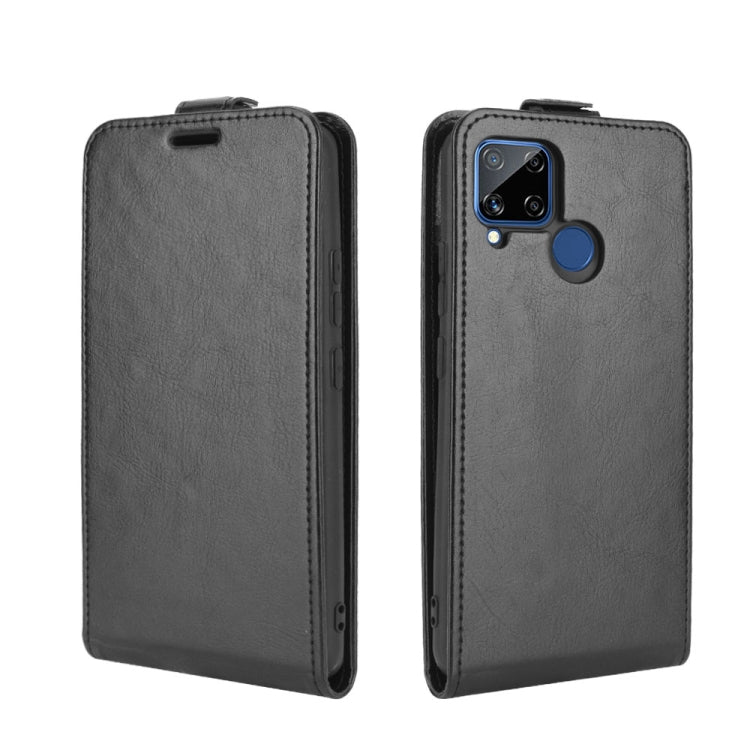 For Realme C15 R64 Texture Single Vertical Flip Leather Protective Case with Card Slots & Photo Frame, For OPPO Realme C15