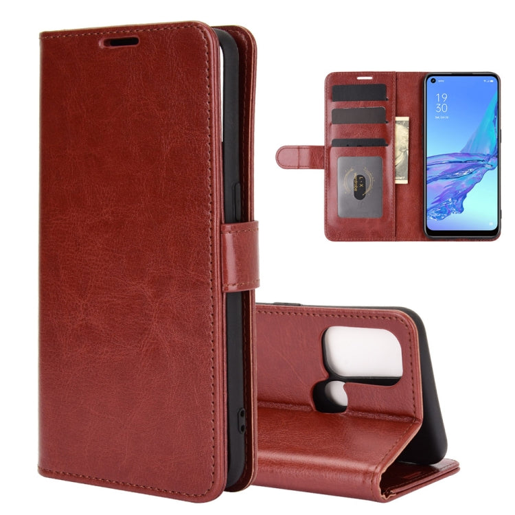 For OPPO A53 2020/OPPO A32 2020 R64 Texture Single Horizontal Flip Protective Case with Holder &amp; Card Slots &amp; Wallet&amp; Photo Frame, For OPPO A53 2020